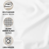 JUEGO DE SÁBANAS DISEÑO 521 MIL FLORES DE BURRITO BLANCO