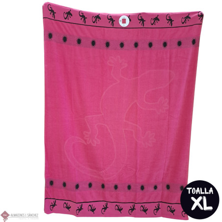 Toalla playa XL Salamandra EGPD26-1 fucsia