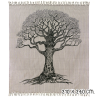 FOUTA GIGANTE ARBOL DE LA VIDA RAYAS GRIS