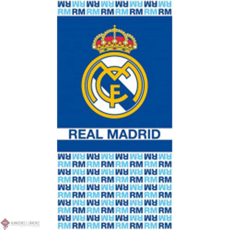 Toalla Playa Real Madrid RM celeste