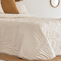 Edredón Invierno Sandeco modelo Volga Jacquard beige natural