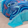 Juego de sábanas invierno CORALINA LILO & STITCH AZUL PARA CAMA DE 90 CM.